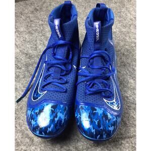 Nike Air Huarache‎ Mens Baseball Cleats Metal Blue Camo High Top Size 16 US 2016